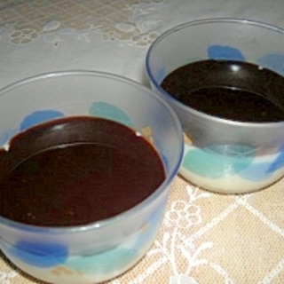 チョコレートシロップ＆豆乳プリン